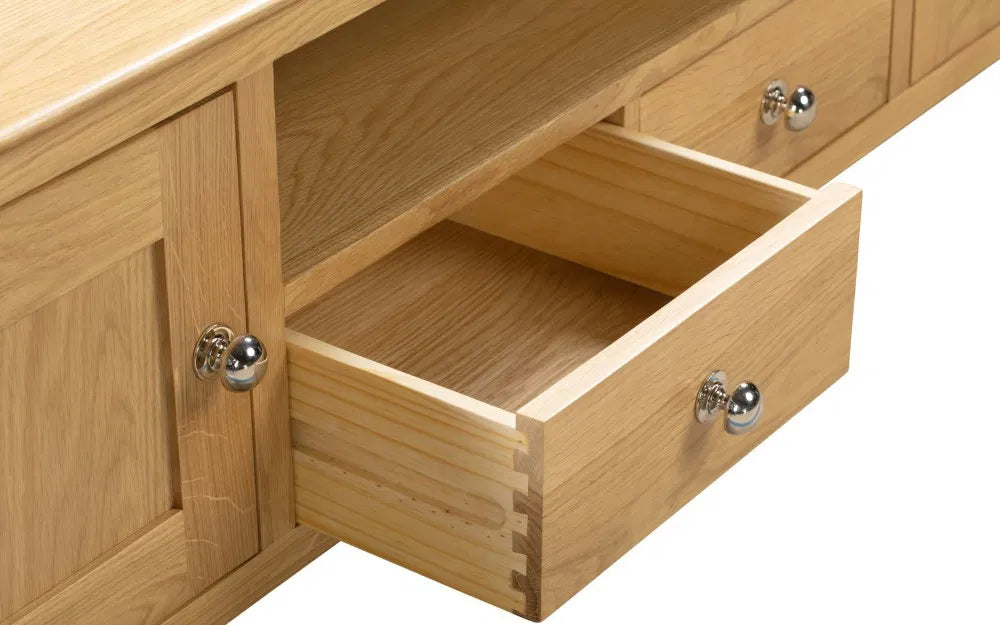 Millbrook Solid Oak Wood Widescreen TV Unit